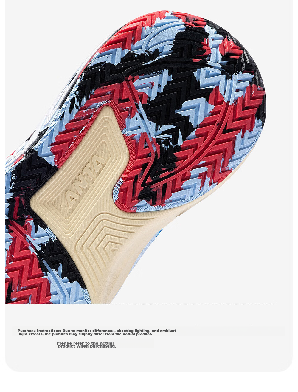 Anta Kids Boys Sports Shoes 2026 Summer Breathable Mesh Durable Cement Basketball Shoes A12621102 34